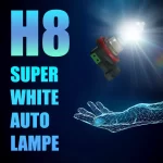 H8 Autolampen SET "Super White" 5500 K Auto Glühbirnen, KFZ Lampen (Set: 2 Stück)
