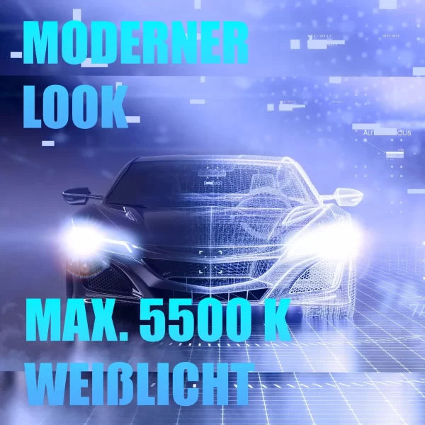 H8 Autolampen SET "Super White" 5500 K Auto Glühbirnen, KFZ Lampen (Set: 2 Stück) – Bild 9