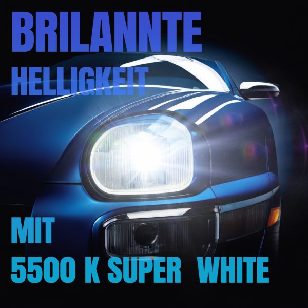 2 x HB3 / 9005 Glühbirnen "Super White" 5500K, Autolampen, KFZ- Lampen (Set: 2 Stück) – Bild 7