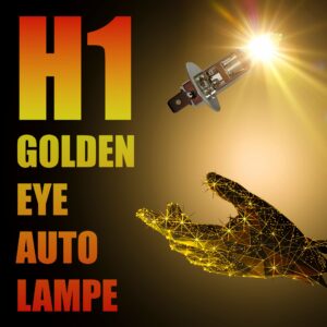 2 Stück H1 Glühbirnen "Golden Eye" 3000K, Autolampen, -Birnen, KFZ-Lampen