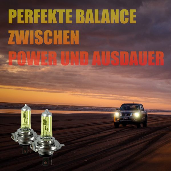 2 x H4 Glühbirnen "Golden Eye" 3000K, Autolampen, KFZ -Lampen (Set: 2 Stück) – Bild 11