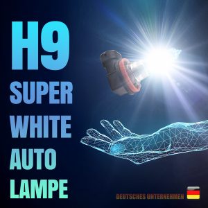 2 x H9 Glühbirnen "Super White" 5500K, Autolampen, KFZ- Lampen 65W (Set: 2 Stück)