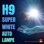 2 x H9 Glühbirnen "Super White" 5500K, Autolampen, KFZ- Lampen 65W (Set: 2 Stück)