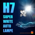 2 x H7 Glühbirnen "Super White" 5500K, Autolampen, KFZ- Lampen (Set: 2 Stück)