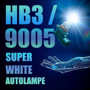 2 x HB3 / 9005 Glühbirnen "Super White" 5500K, Autolampen, KFZ- Lampen (Set: 2 Stück)