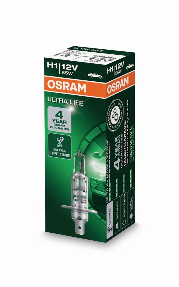 2 Stück H1 OSRAM, Halogen-Lampen, ULTRA LIFE Line – Bild 5