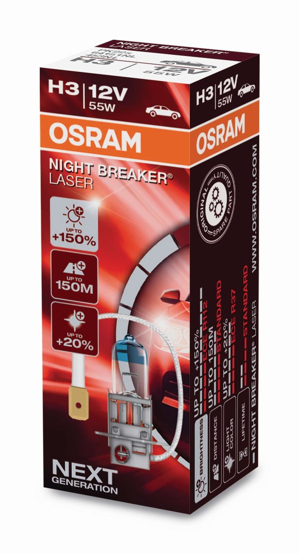 H3 OSRAM, Halogen-Lampe, NIGHT BREAKER LASER 64151NL – Bild 6