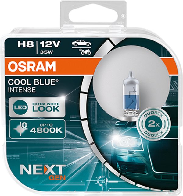 2 Stück H8 OSRAM, Halogen-Lampen, COOL BLUE Intense Next Generation – Bild 4