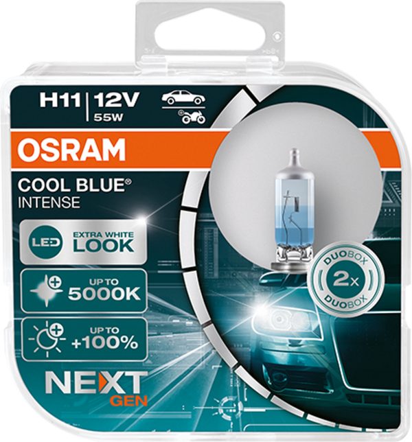 2 Stück H11 OSRAM, Halogen-Lampen, COOL BLUE Intense Next Generation – Bild 4