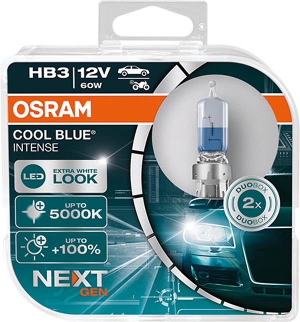 2 Stück HB3 OSRAM, Halogen-Lampen, COOL BLUE Intense Next Generation – Bild 4