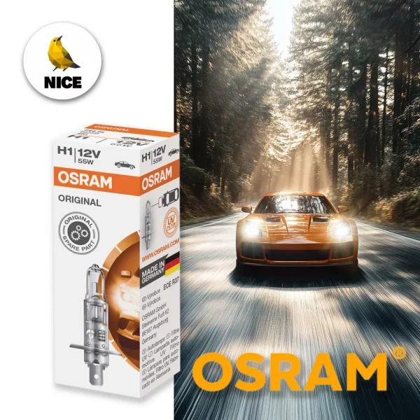 H1 OSRAM-Halogenlampe ORIGINAL Line 3400K, Autolampen, -Birnen, KFZ-Lampen