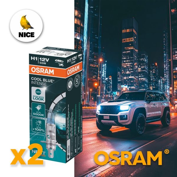H1 OSRAM, Halogen-Lampen, COOL BLUE Intense Next Generation