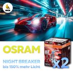 H4 OSRAM, Halogen-Lampen, NIGHT BREAKER LASER