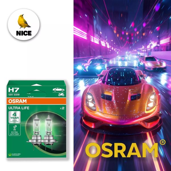 H7 OSRAM, Halogen-Lampen, ULTRA LIFE Line