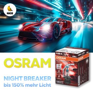 HB4 OSRAM, Halogen-Lampen, NIGHT BREAKER LASER