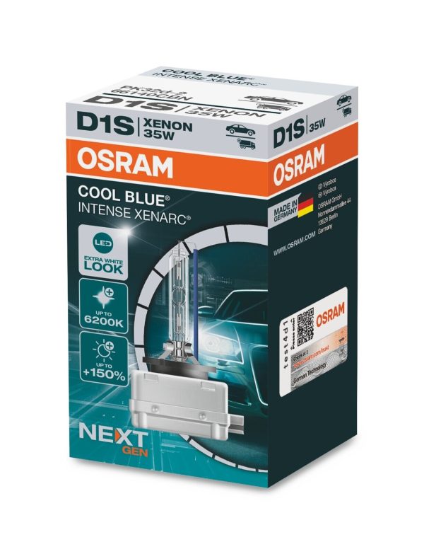 D1S OSRAM, Xenon-Lampen, COOL BLUE Line 66140CBN / 12V / 24V