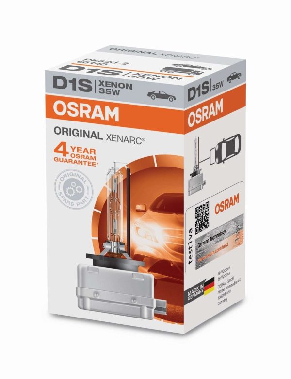 2 Stück D1S OSRAM, Xenon-Lampen, ORIGINAL LINE 66140 / 12V / 24V
