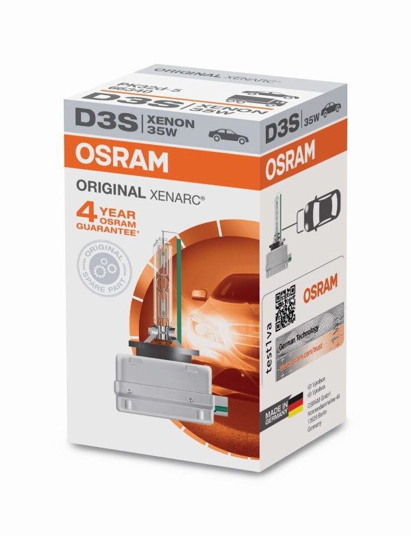 2 Stück D3S OSRAM, Xenon-Lampen, ORIGINAL LINE 66340 / 12V / 24V