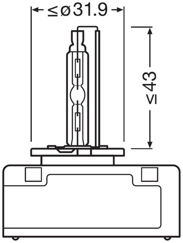 D5S OSRAM, Xenon-Lampen, ORIGINAL LINE 66540 / 12V / 24V