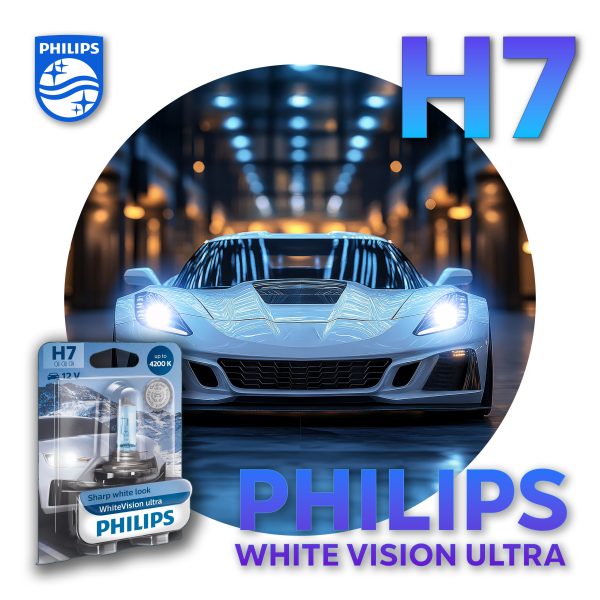 H7 PHILIPS WHITE VISION Autolampen