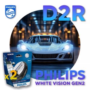 D2R PHILIPS WHITE VISION Autolampen Xenon