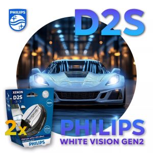 D2S PHILIPS WHITE VISION Autolampen Xenon