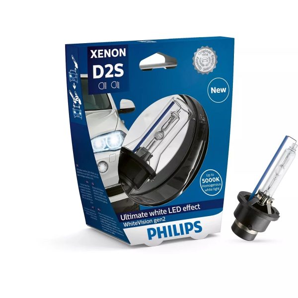 D2S PHILIPS WHITE VISION Autolampen Xenon