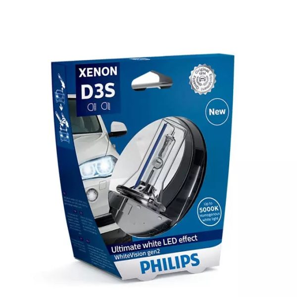D3S PHILIPS WHITE VISION Autolampen Xenon