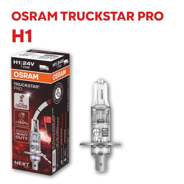 OSRAM TRUCKSTAR Pro +120% mehr Licht 24V LKW Lampen