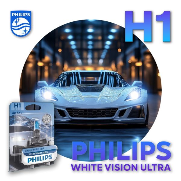 H1 PHILIPS WHITE VISION Autolampen