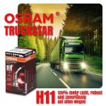 H11 OSRAM TRUCKSTAR Pro +120% mehr Licht 24V LKW Lampen