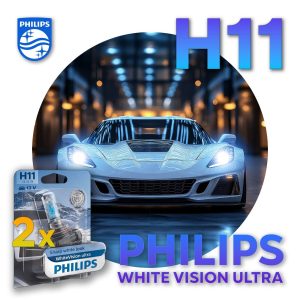 H11 PHILIPS WHITE VISION Autolampen