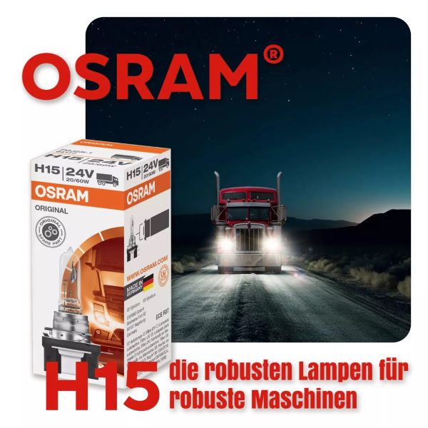 H15 OSRAM ORIGINAL LINE LKW Lampen