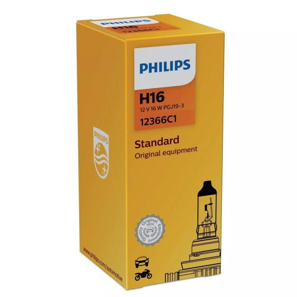 H16 PHILIPS VISION Autolampen 30% mehr Licht