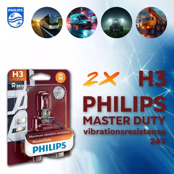 H3 PHILIPS MASTER DUTY 24V LKW-Lampen