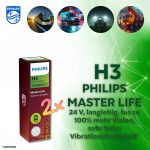 H3 PHILIPS MASTER LIFE LKW Lampen 24V