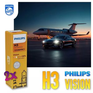 H3 PHILIPS VISION Autolampen 30% mehr Licht