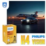 H4 PHILIPS VISION Autolampen 30% mehr Licht