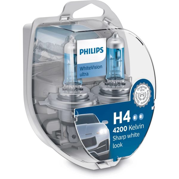 H4 PHILIPS WHITE VISION Autolampen