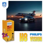 H8 PHILIPS VISION Autolampen 30% mehr Licht