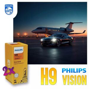 H9 PHILIPS VISION Autolampen 30% mehr Licht