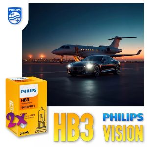 HB3 PHILIPS VISION Autolampen 30% mehr Licht