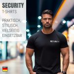 Security T-Shirt in Schwarz