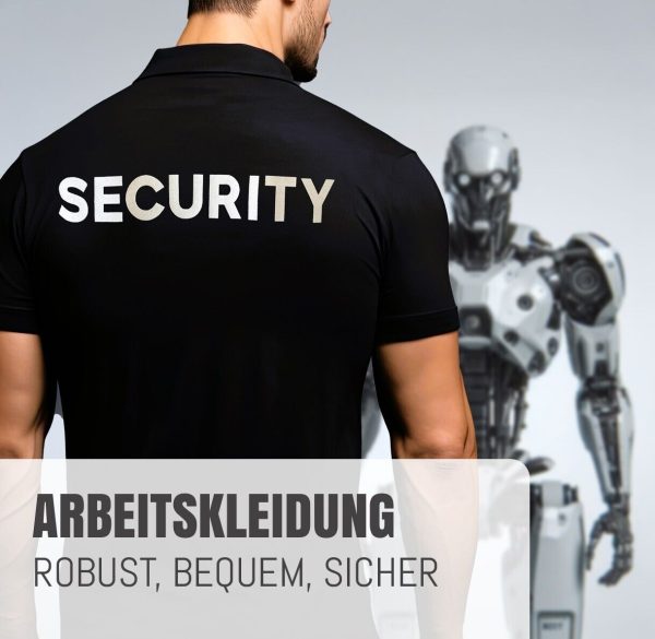 Security Polo-Shirt in Schwarz