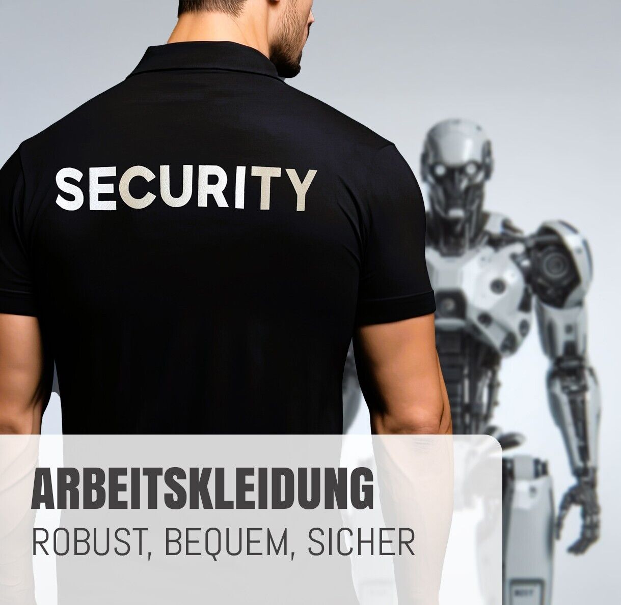 Security Polo-Shirt in Schwarz