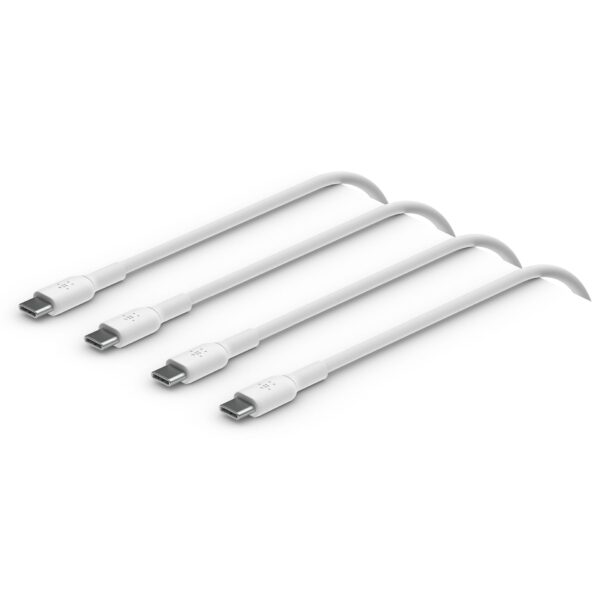 1x2 Belkin USB-C/USB-C 2.0 PVC 1m, Doppelp.weiß CAB003bt1MWH2PK