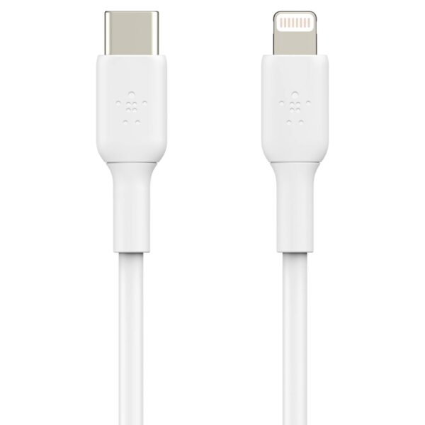 Belkin Lightning/USB-C Kabel 1m PVC, mfi zertifiziert, weiß – Bild 4