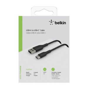 Belkin USB-C/USB-A Kabel 1m PVC, schwarz CAB001bt1MBK