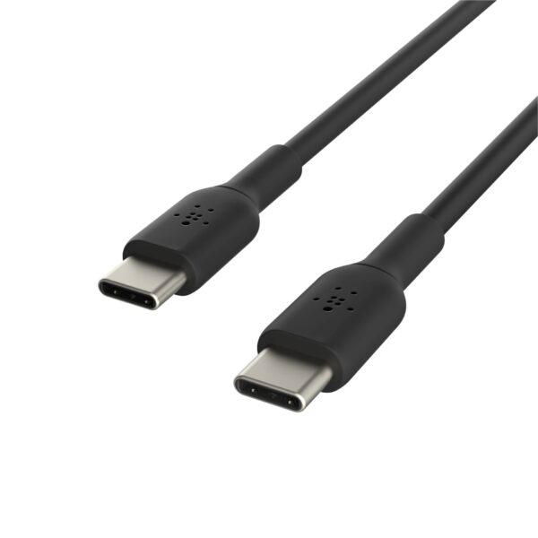 Belkin USB-C/USB-C Kabel 1m PVC, schwarz CAB003bt1MBK – Bild 2