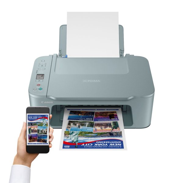 Canon PIXMA TS3752i WLAN-Farb-Multifunktionssystem Fotodrucker, Blaugrau – Bild 5